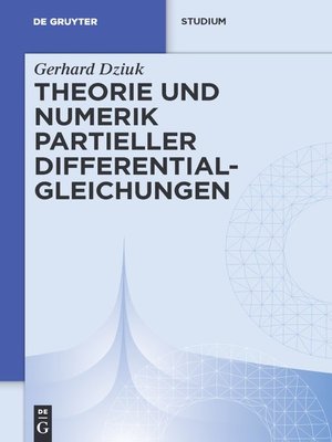 cover image of Theorie und Numerik partieller Differentialgleichungen